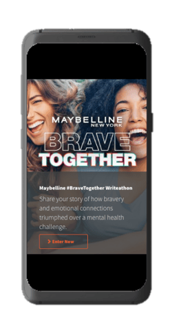 Maybelline Phone Display - Website Asset